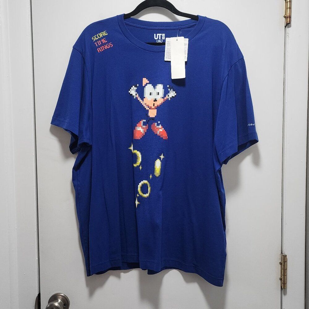 HTF NWT Size 3XL Uniqlo x Sega Sonic Tee